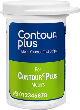 Contour Plus | Box | Test Strip | 25 No'S