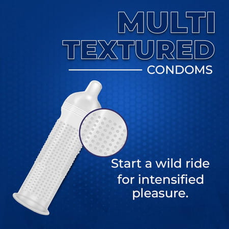 Dasutra Max Pleasure | 5 In 1 Multi Texture | Vanilla Flavoured | 3 Condoms
