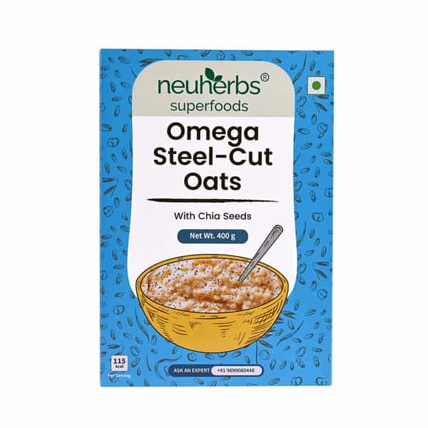 Neuherbs Omega Steel Cut Oats 400G Box