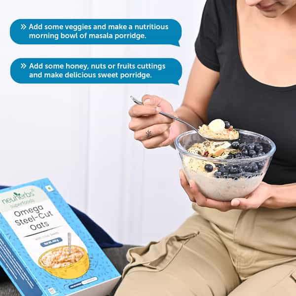 Neuherbs Omega Steel Cut Oats 400G Box