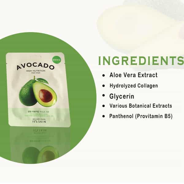 It's Skin The Fresh Mask Sheet - Avocado - Pack Of 3