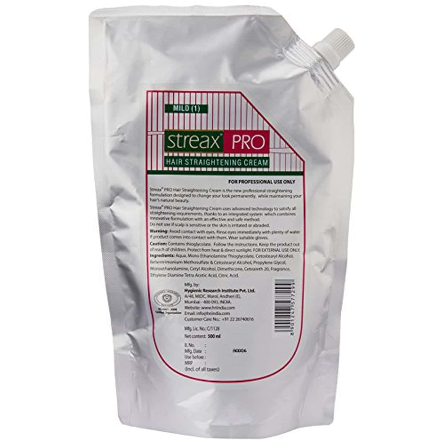 Buy STREAX PRO HAIR STRAIGHTENING CREAM MILD 500ML Online & Get Upto 60