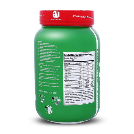 Apex Vitals 2 Plant Life| Plant Protein Powder For Men & Women| Organic Pea Super Chocolate- 2 Lbs.