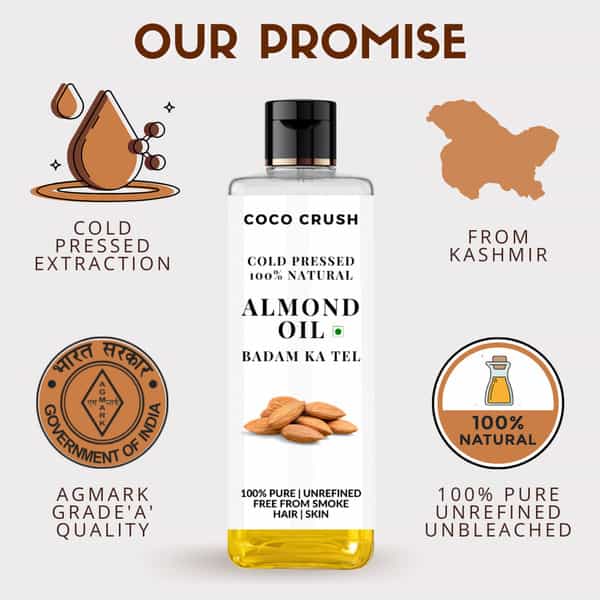 Coco Crush Cold Pressed Almond Oil - 50Ml