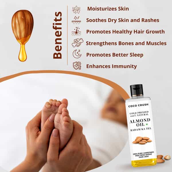 Coco Crush Cold Pressed Almond Oil - 50Ml