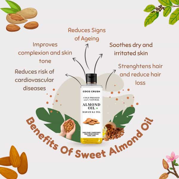 Coco Crush Cold Pressed Almond Oil - 50Ml