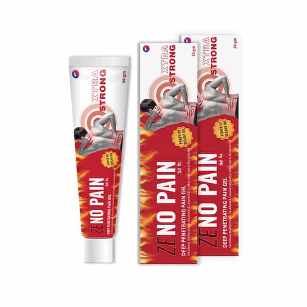 Zeno Pain Gel With Sesame & Linseed Oils - Non-Sticky| Non-Staining & Fast-Acting Pain Relief 30G