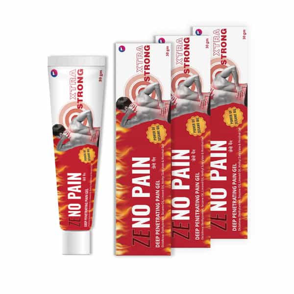 Zeno Pain Gel With Sesame & Linseed Oils - Non-Sticky| Non-Staining & Fast-Acting Pain Relief 30G