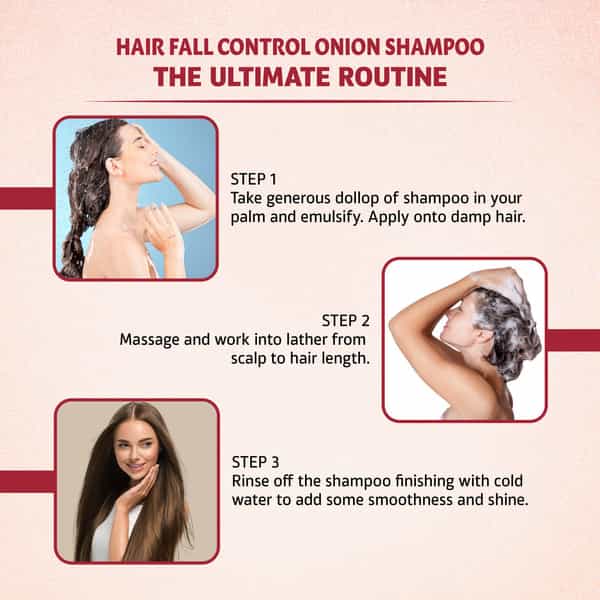Onion Anti-Hair Fall Shampoo | Intense Repair Shampoo | Silky & Shiny Hair 100% Ayurvedic (200 Ml)
