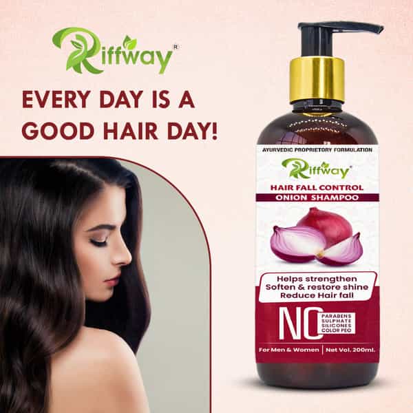Onion Anti-Hair Fall Shampoo | Intense Repair Shampoo | Silky & Shiny Hair 100% Ayurvedic (200 Ml)
