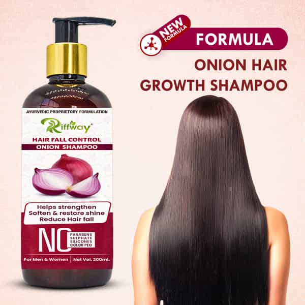 Onion Anti-Hair Fall Shampoo | Intense Repair Shampoo | Silky & Shiny Hair 100% Ayurvedic (200 Ml)