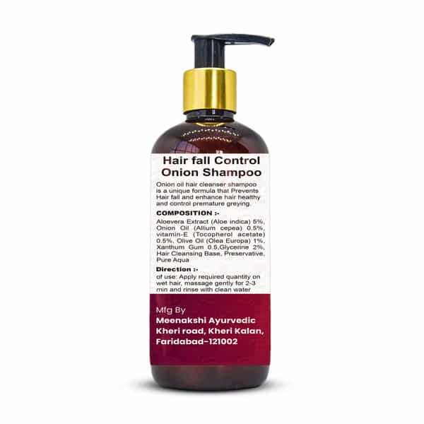 Onion Anti-Hair Fall Shampoo | Intense Repair Shampoo | Silky & Shiny Hair 100% Ayurvedic (200 Ml)