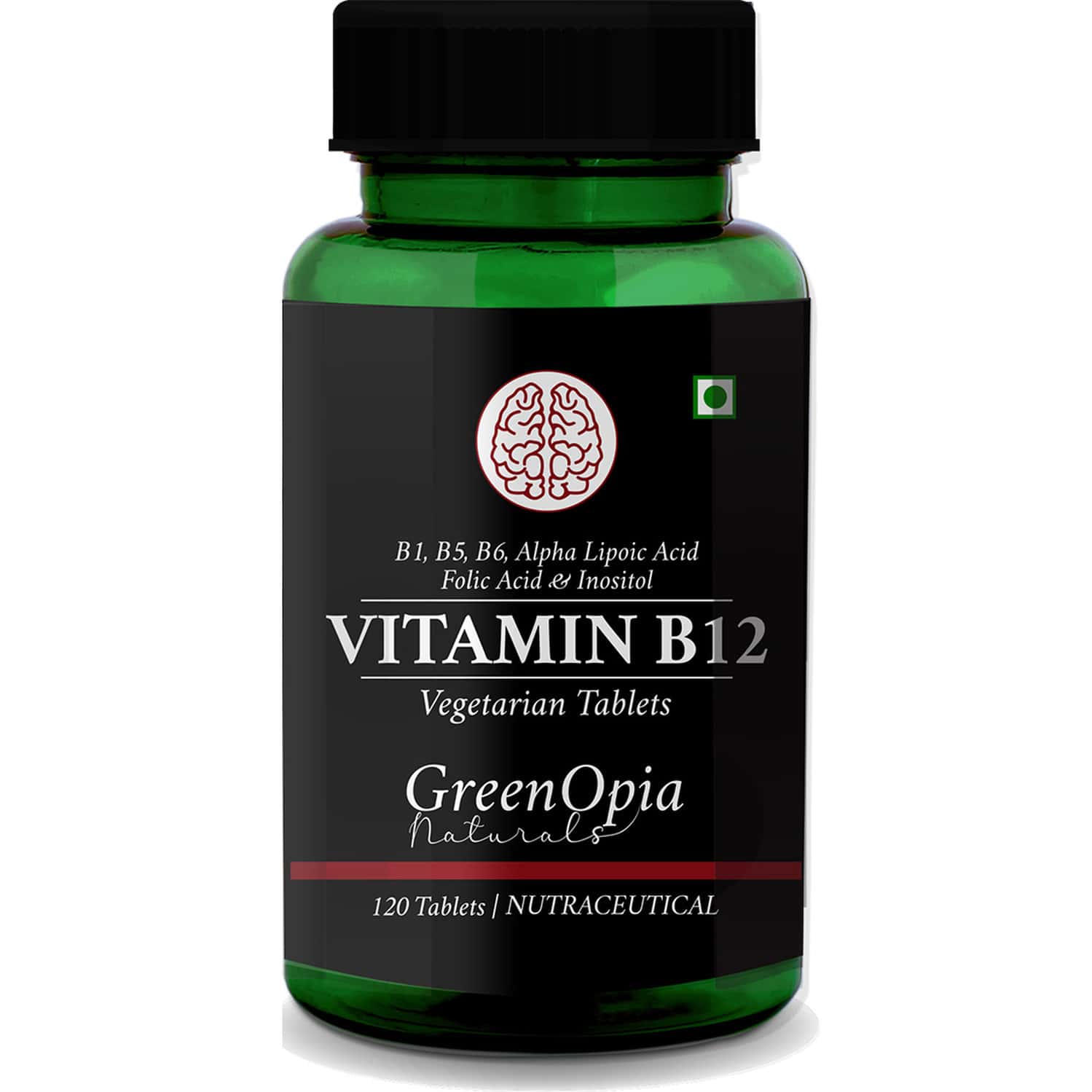 Greenopia Vitamin B12 Ala 120 Vegetarian Tablets