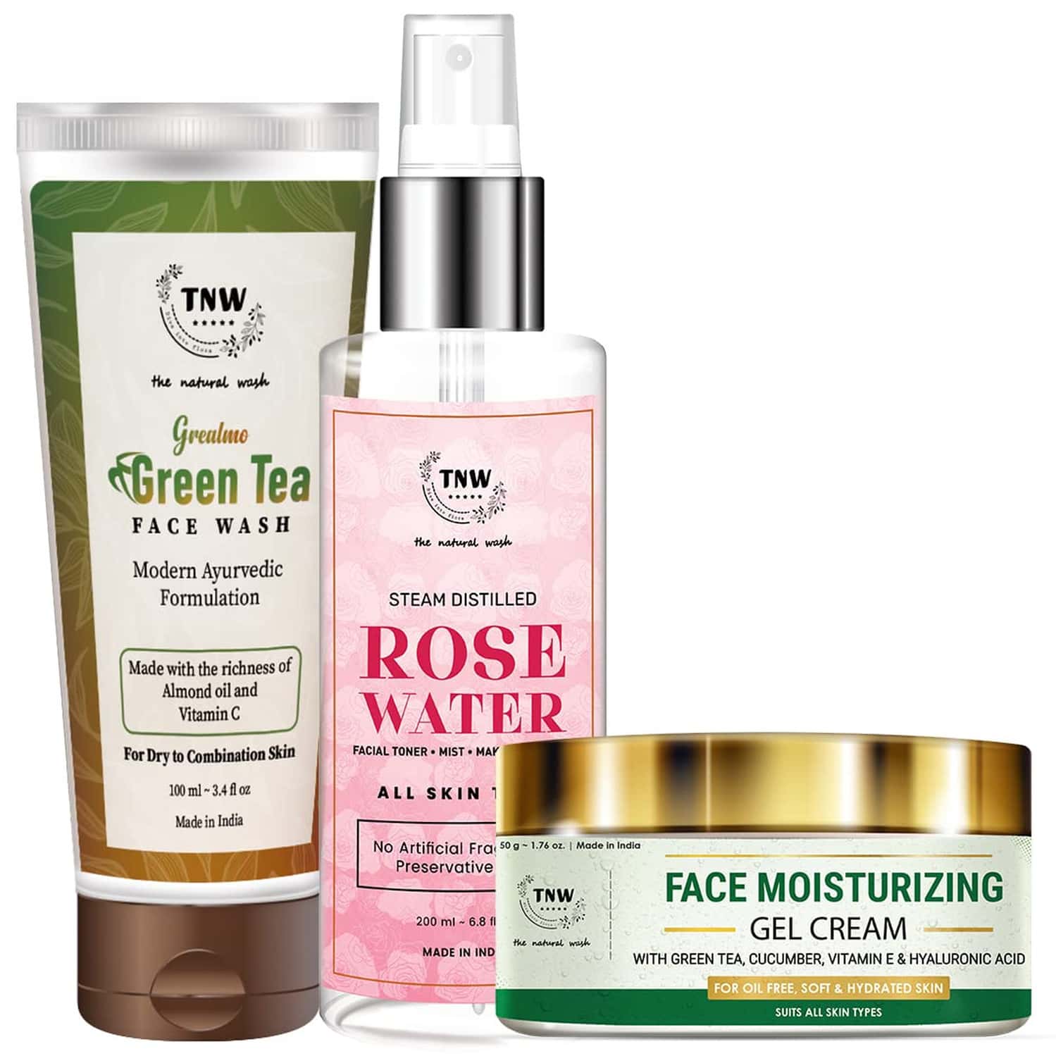 Buy TNWTHE NATURAL WASH FACE MOISTURIZING GEL CREAM, GREEN TEA