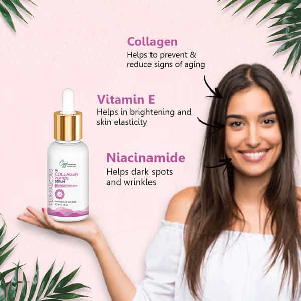 Cgg Cosmetics Collagen Peptide Night Facial Serum - Anti-Aging | Anti-Wrinkle -30Ml