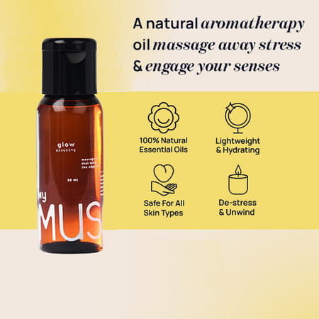 Mymuse Glow Arousing Sensual Massage Oil - With Pure Mogra (30ml)