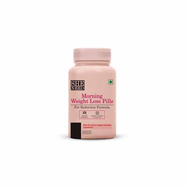 Sheneed Morning Weight Loss Pills With Fat Reduction Formula For Daily Calorie Burn - 60 Capsule