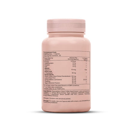 Sheneed Morning Weight Loss Pills With Fat Reduction Formula For Daily Calorie Burn - 60 Capsule