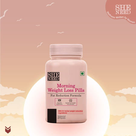 Sheneed Morning Weight Loss Pills With Fat Reduction Formula For Daily Calorie Burn - 60 Capsule