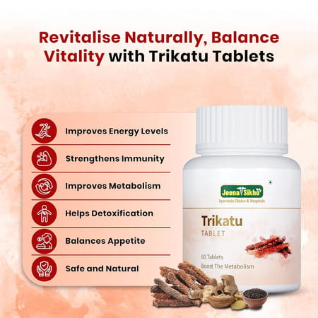 Jeena Sikho Trikatu | Natural Supplement For Digestive Wellness And Gut Health |60 Tablets