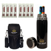 Outer Woods Insulin Cooler Bottle Case With 8 Mini Ice Gel Packs | 20+ Hrs Cooling | Medium - Black