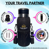 Outer Woods Insulin Cooler Bottle Case With 8 Mini Ice Gel Packs | 20+ Hrs Cooling | Medium - Black