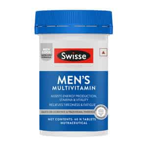 Swisse Ultivite Men'S Multivitamin Supplement For Energy Stamina & Vitality - 60 Tablets