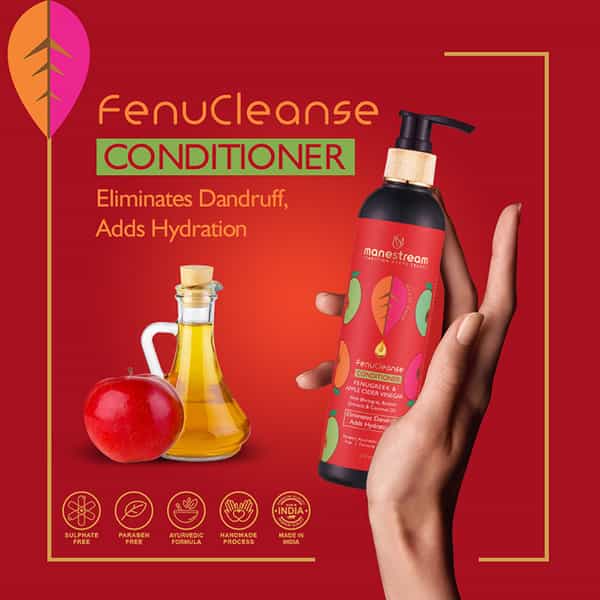Manestream Fenucleanse Ayurvedic Fenugreek And Apple Cider Vinegar Conditioner (250 Ml)