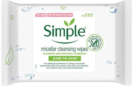Simple Kind To Skin Micellar Cleansing Wipes - 25 Wipes