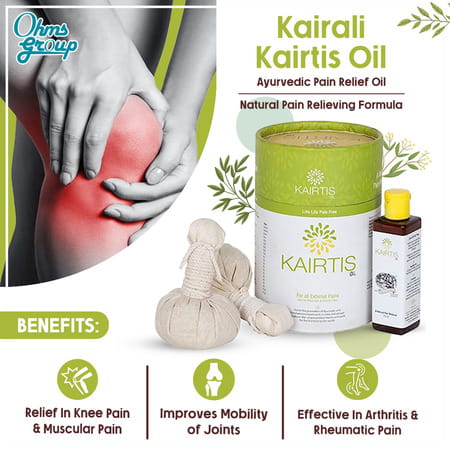 Kairali Kairtis Ayurvedic Pain Relief Oil With Potli - 55ml
