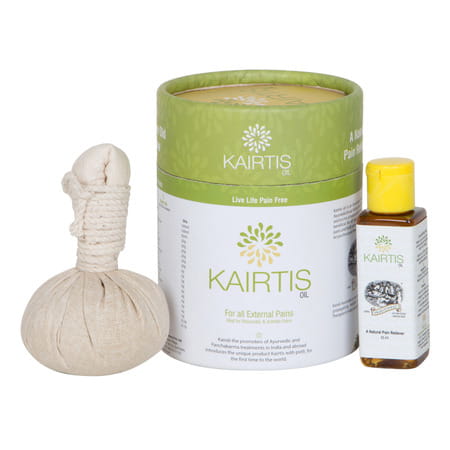 Kairali Kairtis Ayurvedic Pain Relief Oil With Potli - 55ml