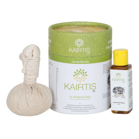 Kairali Kairtis Ayurvedic Pain Relief Oil With Potli - 55ml