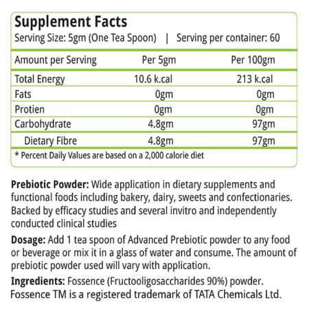 Natures Velvet Advanced Prebiotics 300gms Powder