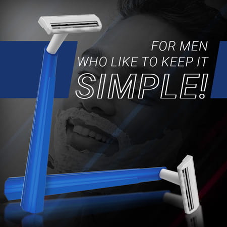 Zlade Eazyglide Ii Twin-Blade Razor For Men - Buy 20 Get 4 Free