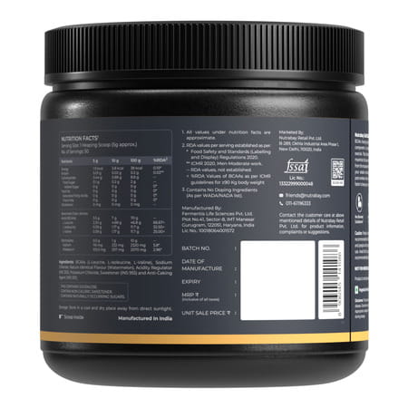 Nutrabay Gold Bcaa 4:1:1 - Watermelon - 300g