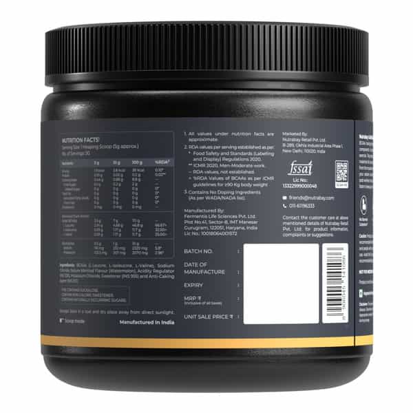 Nutrabay Gold Bcaa 4:1:1 - Watermelon - 300G