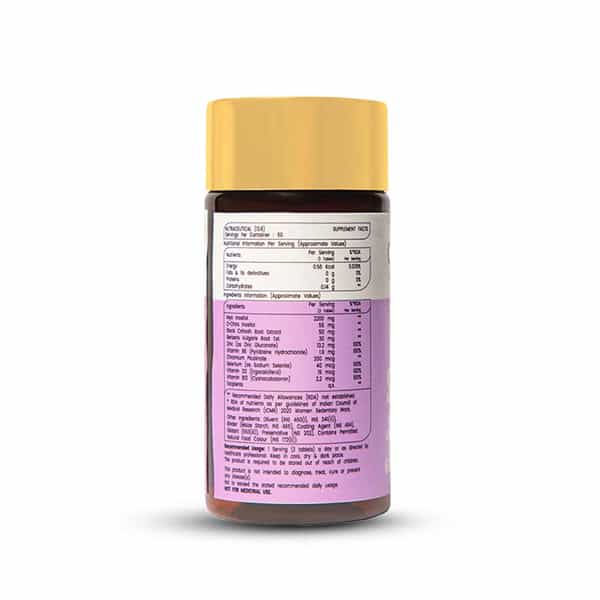 Cratus Nutrition Pcos Tablets Hormonal Balancing & Fertility Support For Pcos Management 60 Tablets