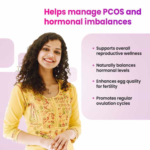 Cratus Nutrition Pcos Tablets Hormonal Balancing & Fertility Support For Pcos Management 60 Tablets