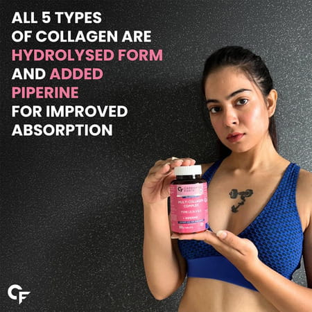 Carbamide Forte Multi Collagen Complex With 5 Types Of Collagen Bottle Of 90 Tablets