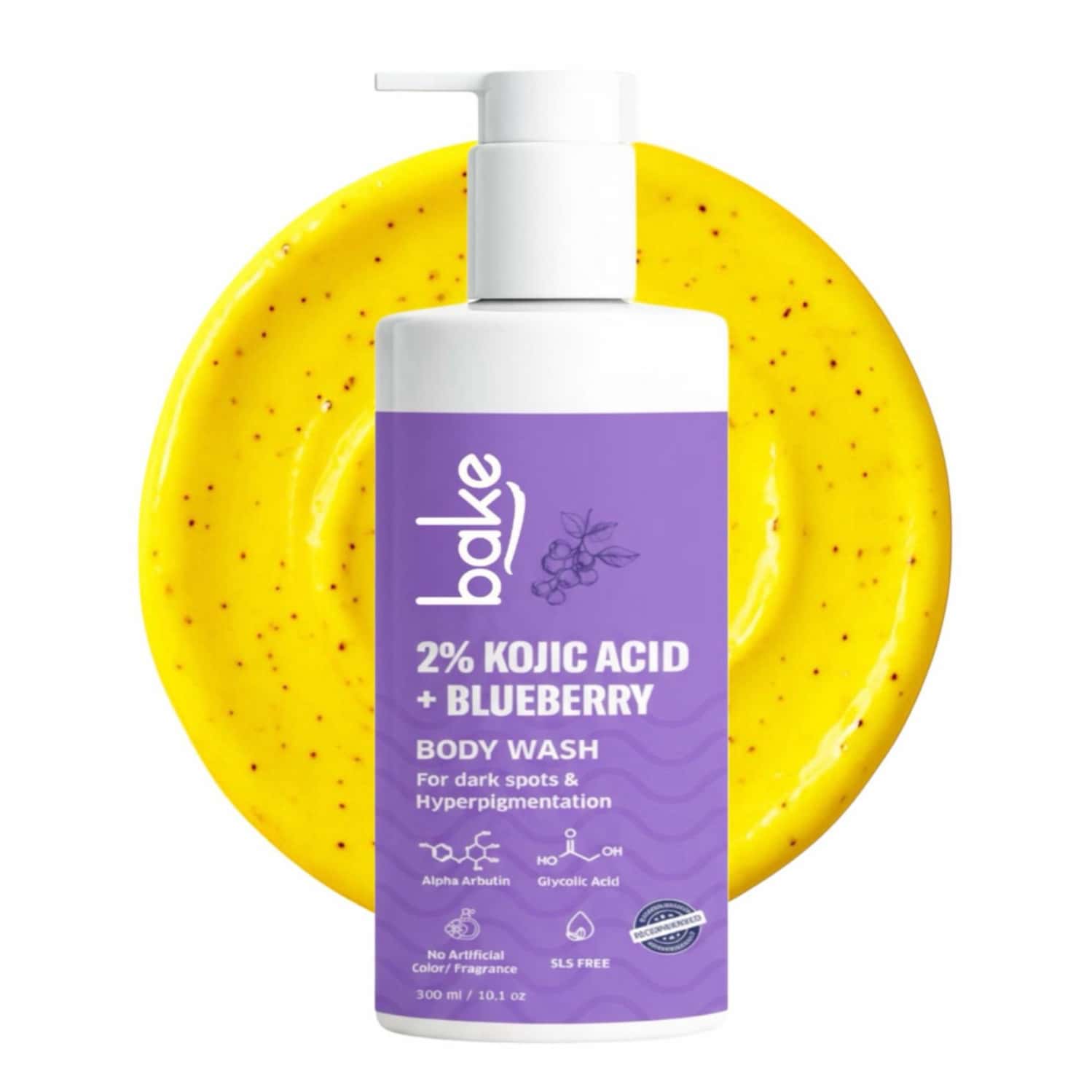 Bake 2% Kojic Brightening Body Wash With Glycolic & Arbutin (300ml)