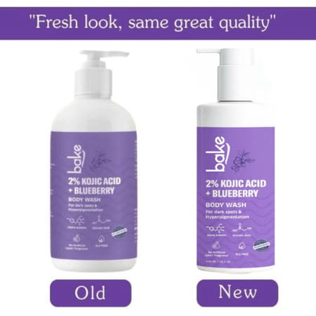 Bake 2% Kojic Brightening Body Wash With Glycolic & Arbutin (300ml)