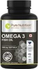 Pure Nutrition Omega 3 Fish Oil With Epa And Dha For Brain - Heart And Eye Health - 60 Softgels