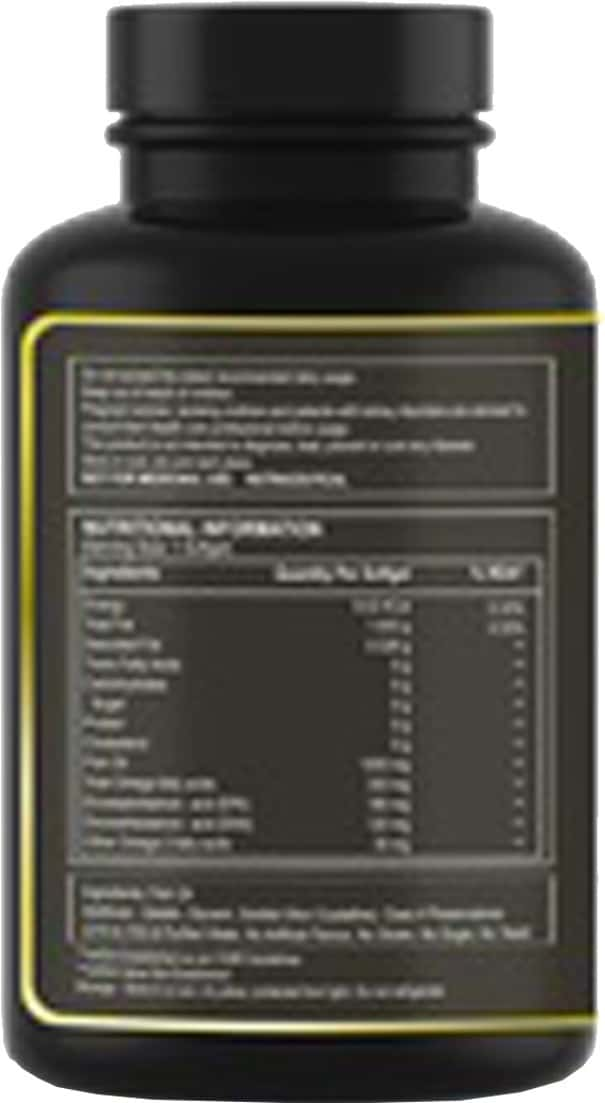 Pure Nutrition Omega 3 Fish Oil With Epa And Dha For Brain - Heart And Eye Health - 60 Softgels