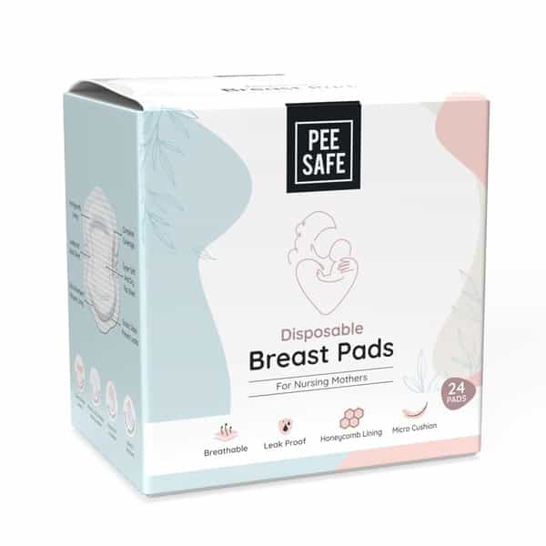 Pee Safe Super Soft And Absorbent Breast Pads | For New Mothers | Pack Of 24 Nursing Breast Pad