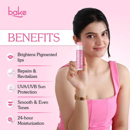 Bake 2% Alpha Arbutin Tinted Lip Balm Spf 55 Pa++++ For Pigmented Lips (5G)