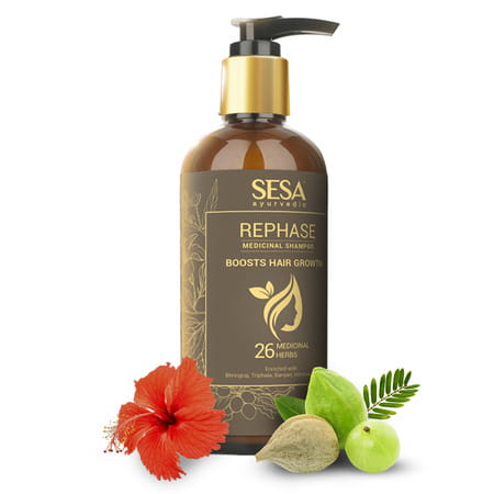 Sesa Rephase Medicinal Shampoo Helps Control Hair Fall & Promotes Hair Growth 300 Ml