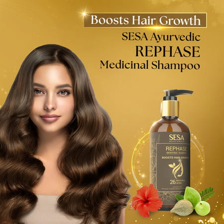 Sesa Rephase Medicinal Shampoo Helps Control Hair Fall & Promotes Hair Growth 300 Ml