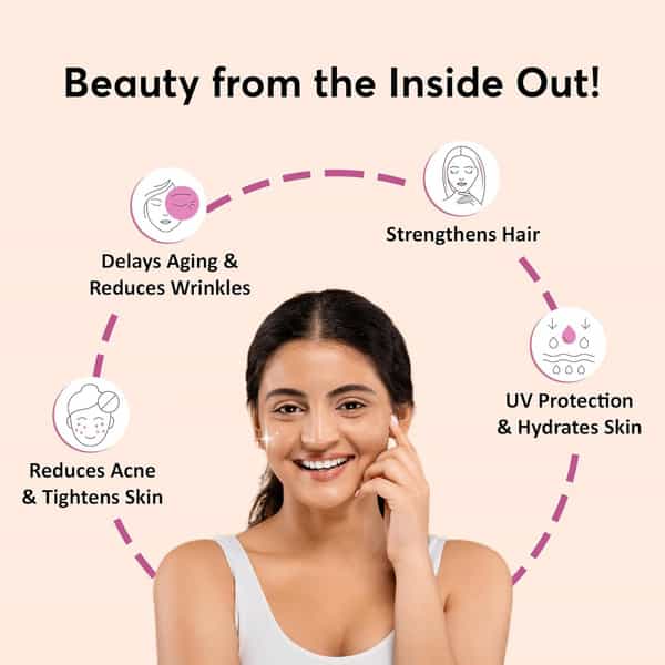 Bug Buddy Time To Shine | For Glowing Skin/Acne Reduction & Healthy Hair | 30 Days Pack