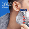 Gillette Mach 3 Turbo Manual Shaving Razor Blades (Cartridge) Pack 4
