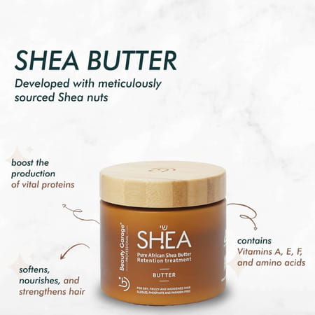 Beauty Garage Pure African Shea Retention Treatment Butter 500Ml